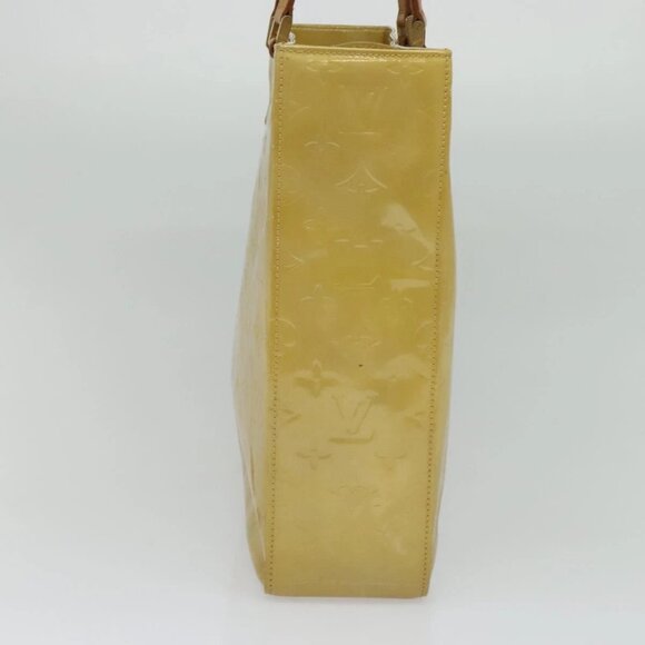 LOUIS VUITTON Monogram Vernis Columbus Tote Bag Beige M91023 LV Auth hk2890 - Picture 5 of 16